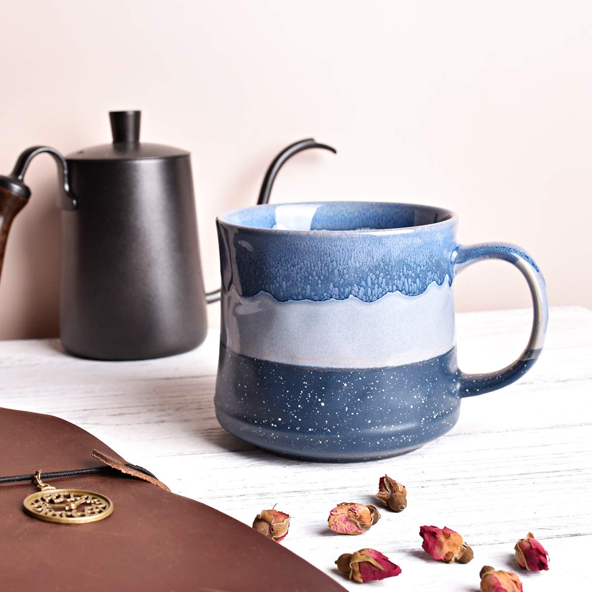 Bosmarlin taza apta para lavavajillas y microondas, uso diario confiable.