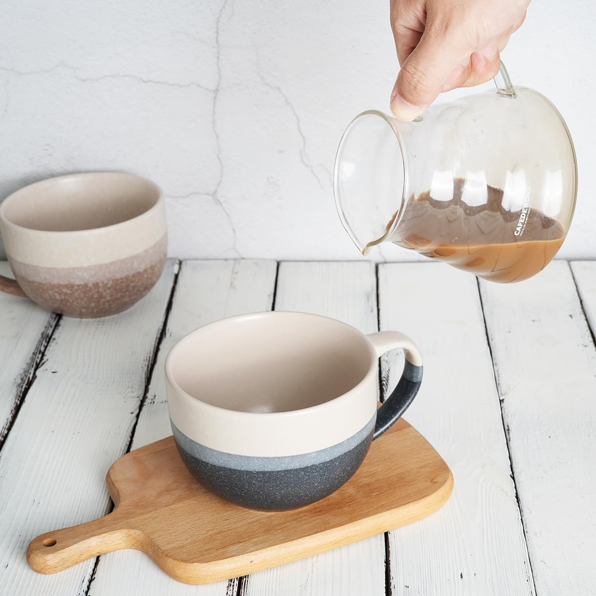 Ideal para café, sopa o cereal acompañado de un toque hogareño.