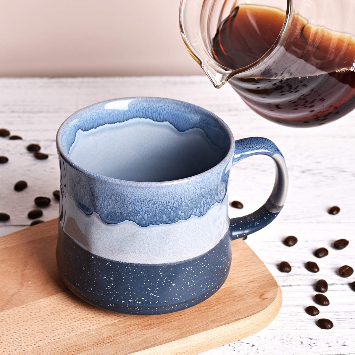 Bosmarlin taza ideal como regalo en ocasión especial, color azul.