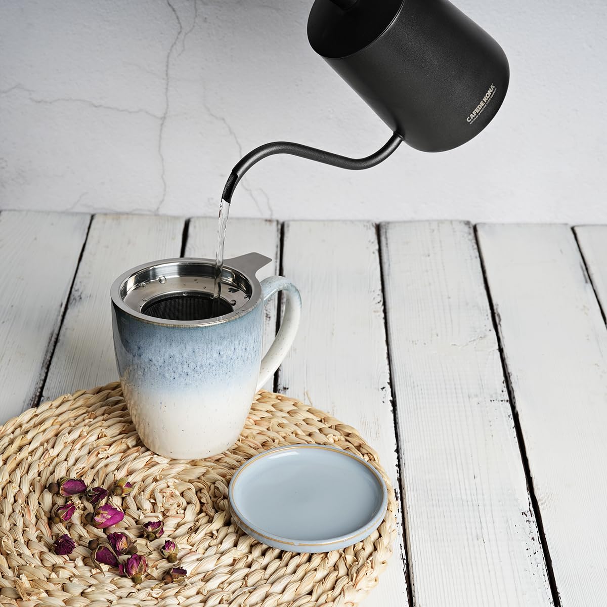 Bosmarlin taza de 16 onzas lista para té o café.