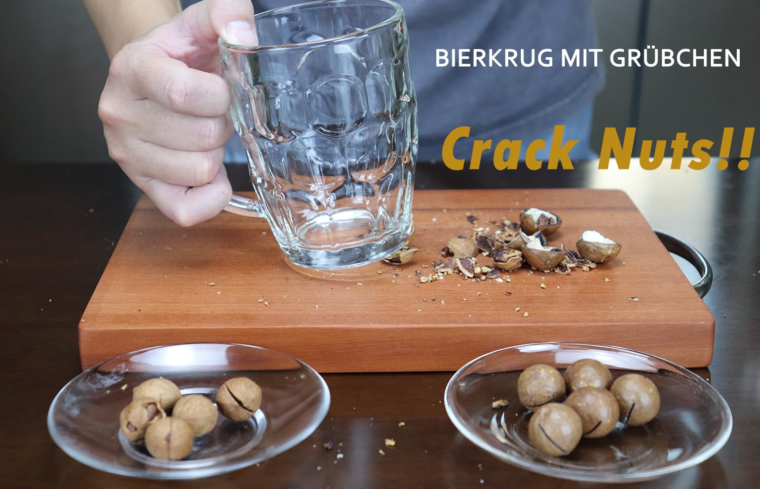 Jarra BothEarn apta para bebidas frías y templadas para reuniones.