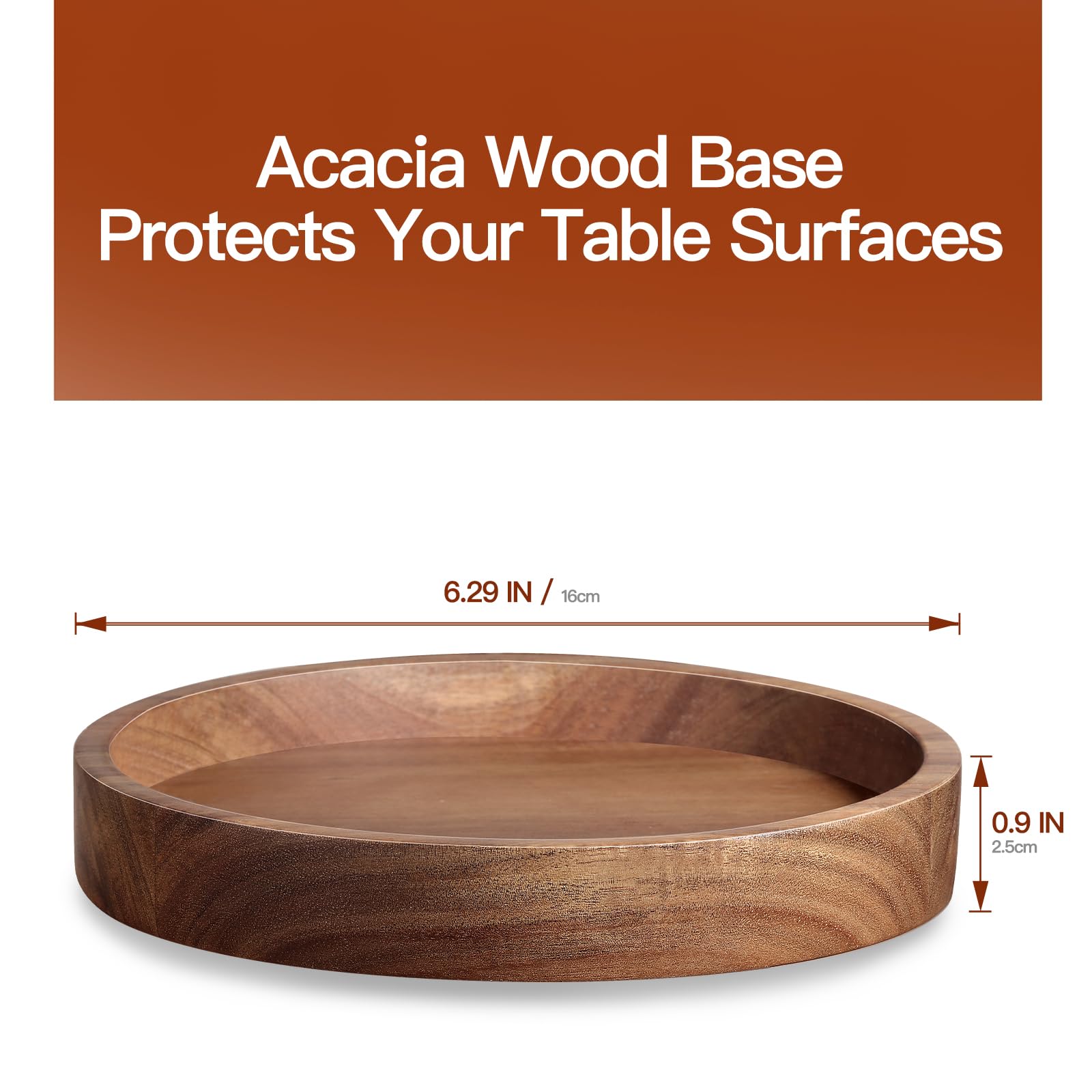 BOTOP utensilios de ensalada de madera acacia, cómodos para mezclar y servir.