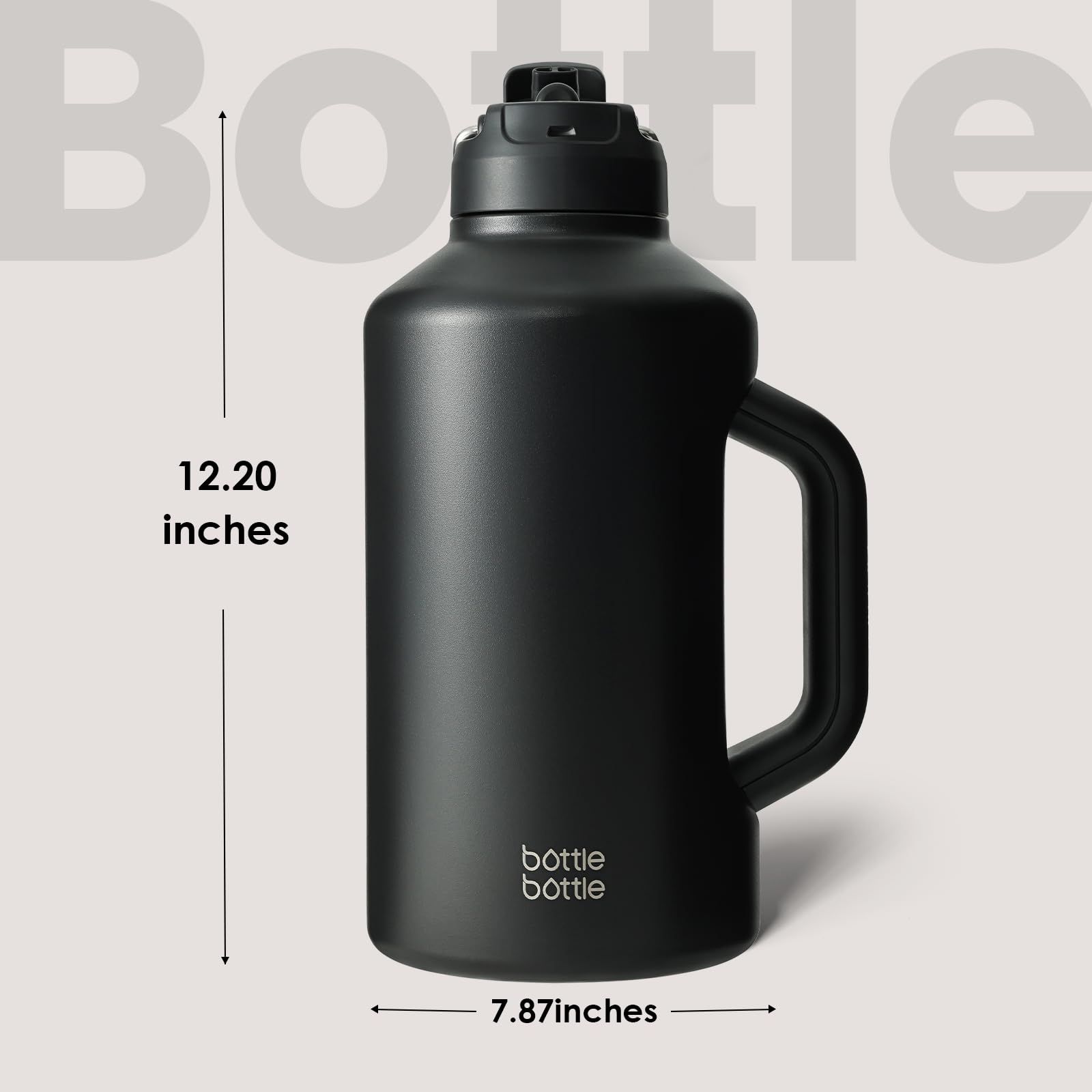 BOTTLE BOTTLE acero inoxidable 18-8 garantiza durabilidad.