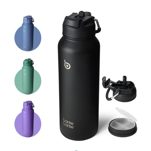 Botella BOTTLE BOTTLE con tapa doble uso para beber y verter