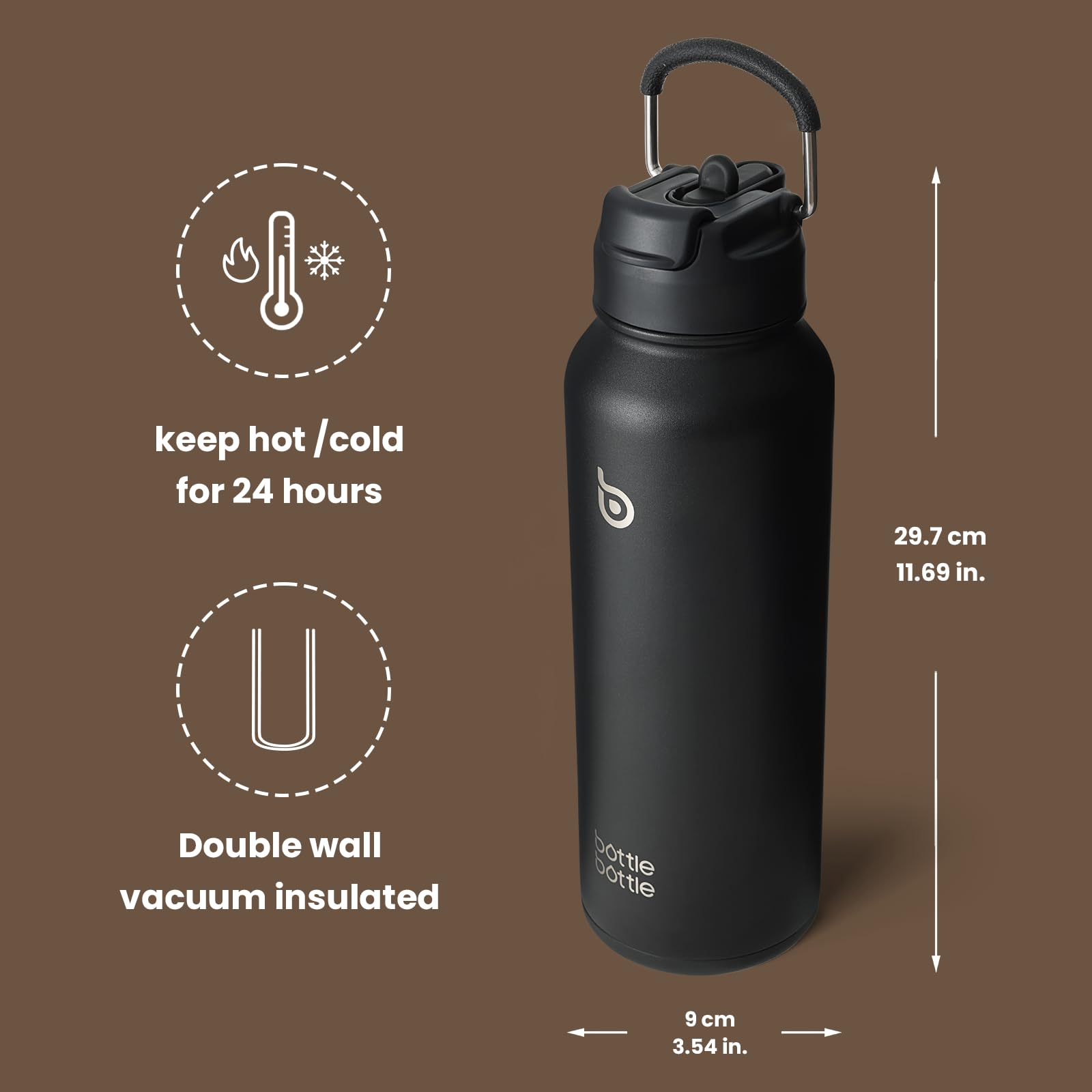 Botella BOTTLE BOTTLE adecuada para múltiples escenarios: gimnasio, senderismo y viajes