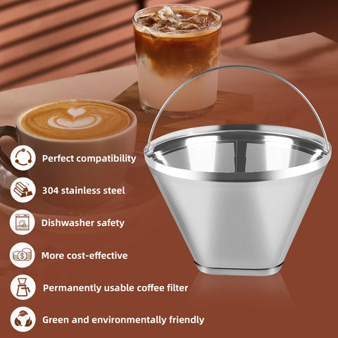 Bouaida filtro de cono 4, diseño compacto para ahorro de espacio.