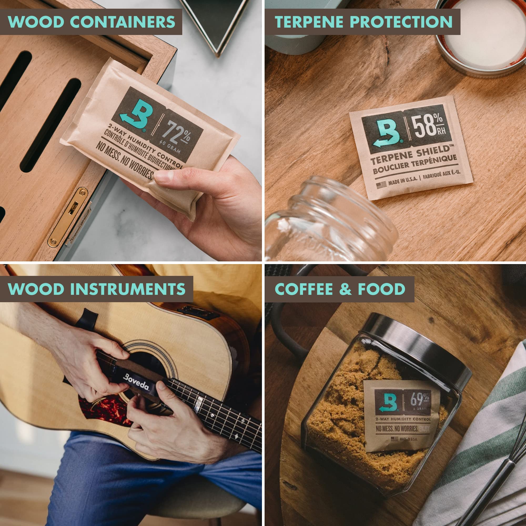 Boveda 69% útil para conservar sabor y aroma