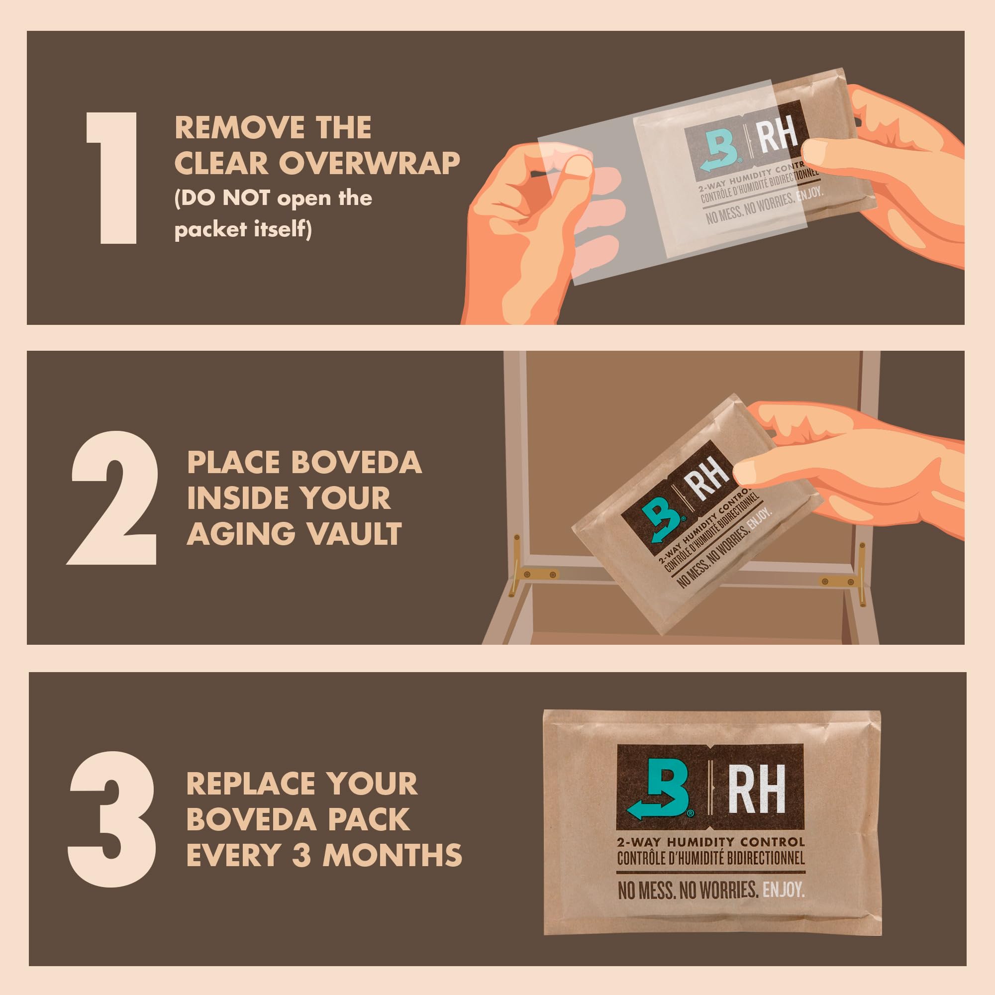 Boveda 69% compatible con envases plásticos y madera