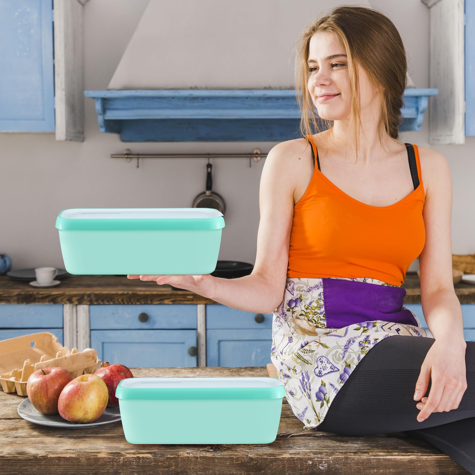 Boxdljh doble aislamiento facilita servir helado sin descongelar mucho