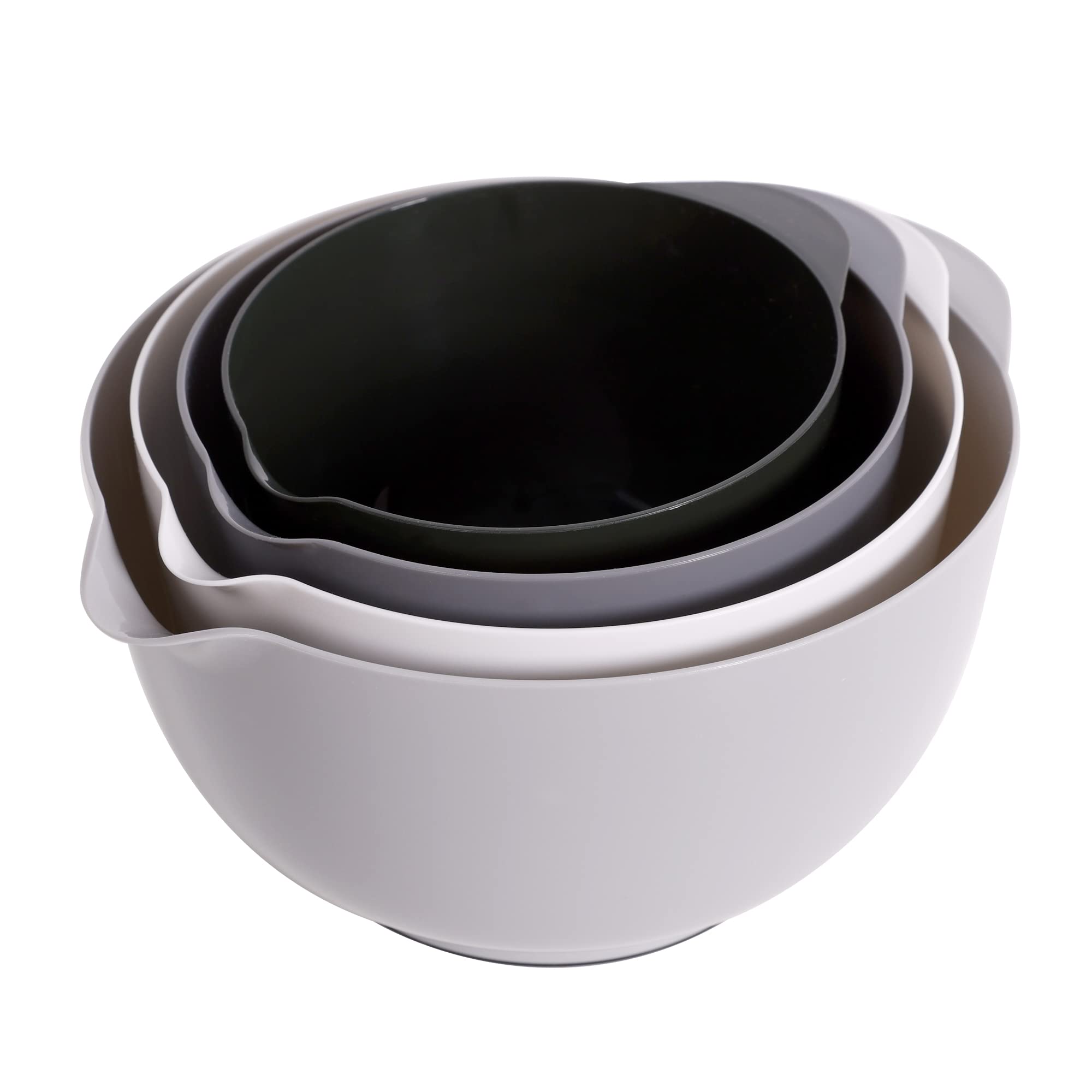 BoxedHome tazones clásicos para mezclar de 1,7 qt con base antideslizante.