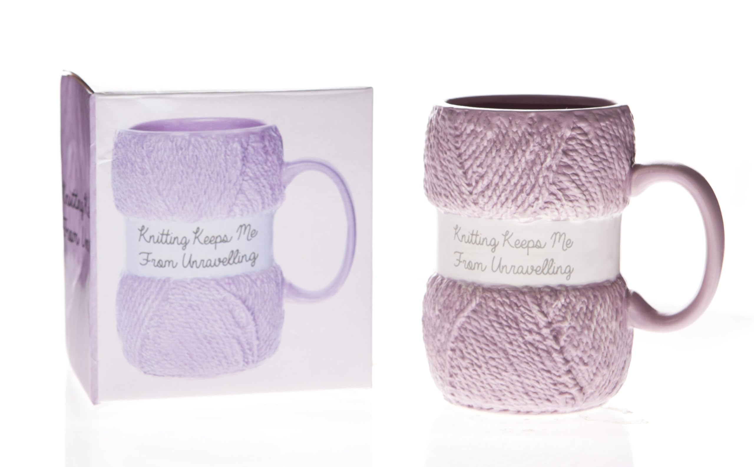 Taza Boxer Gifts con frase divertida para tejer, regalo ideal.