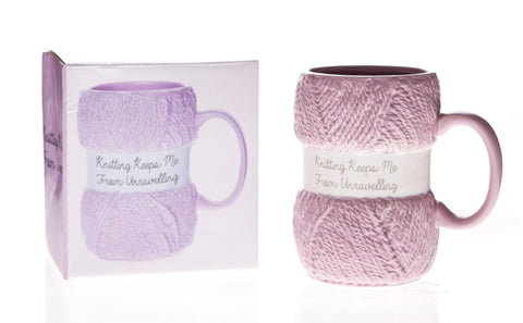 Taza Boxer Gifts con frase divertida para tejer, regalo ideal.