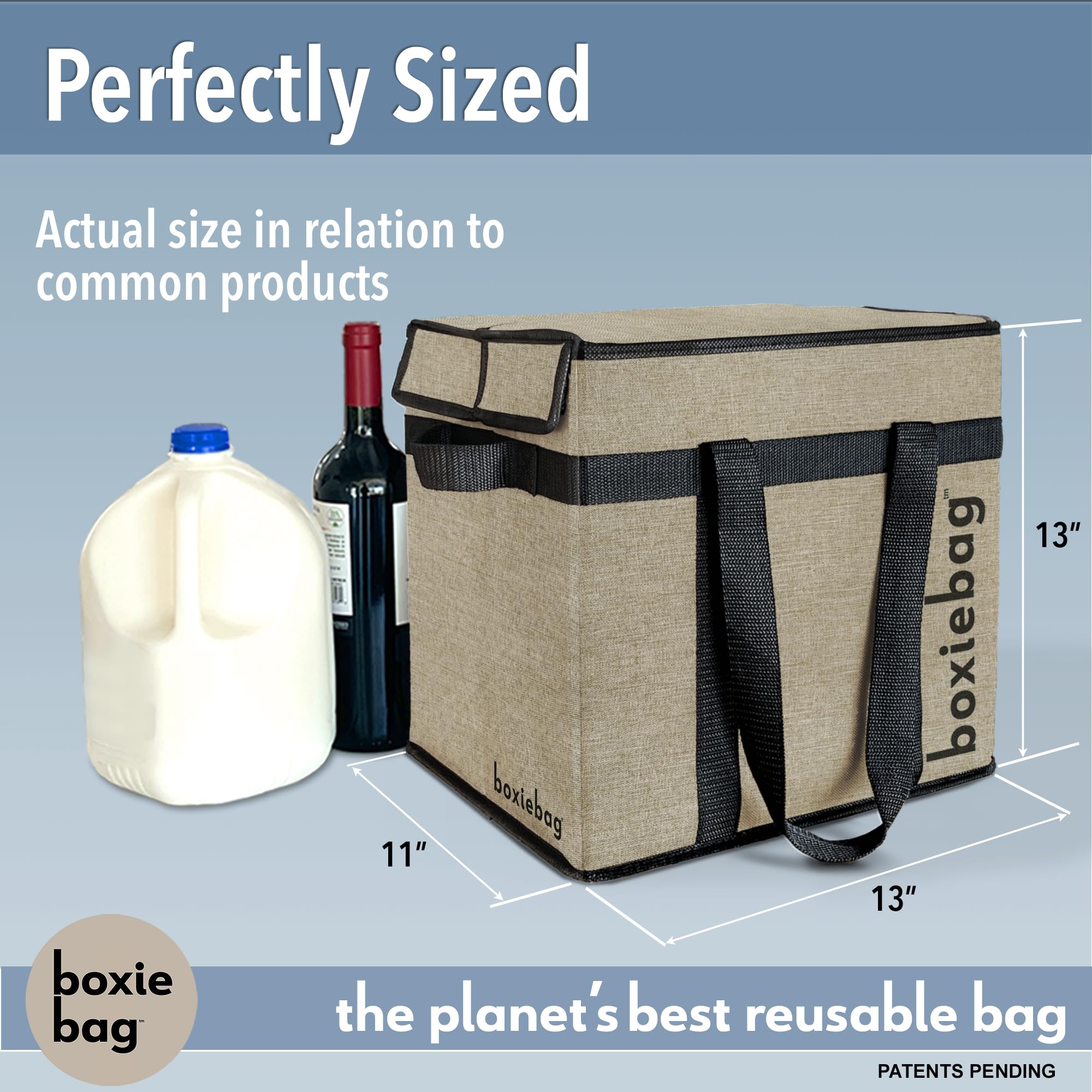 Boxiebag asas largas facilitan el manejo con una sola mano