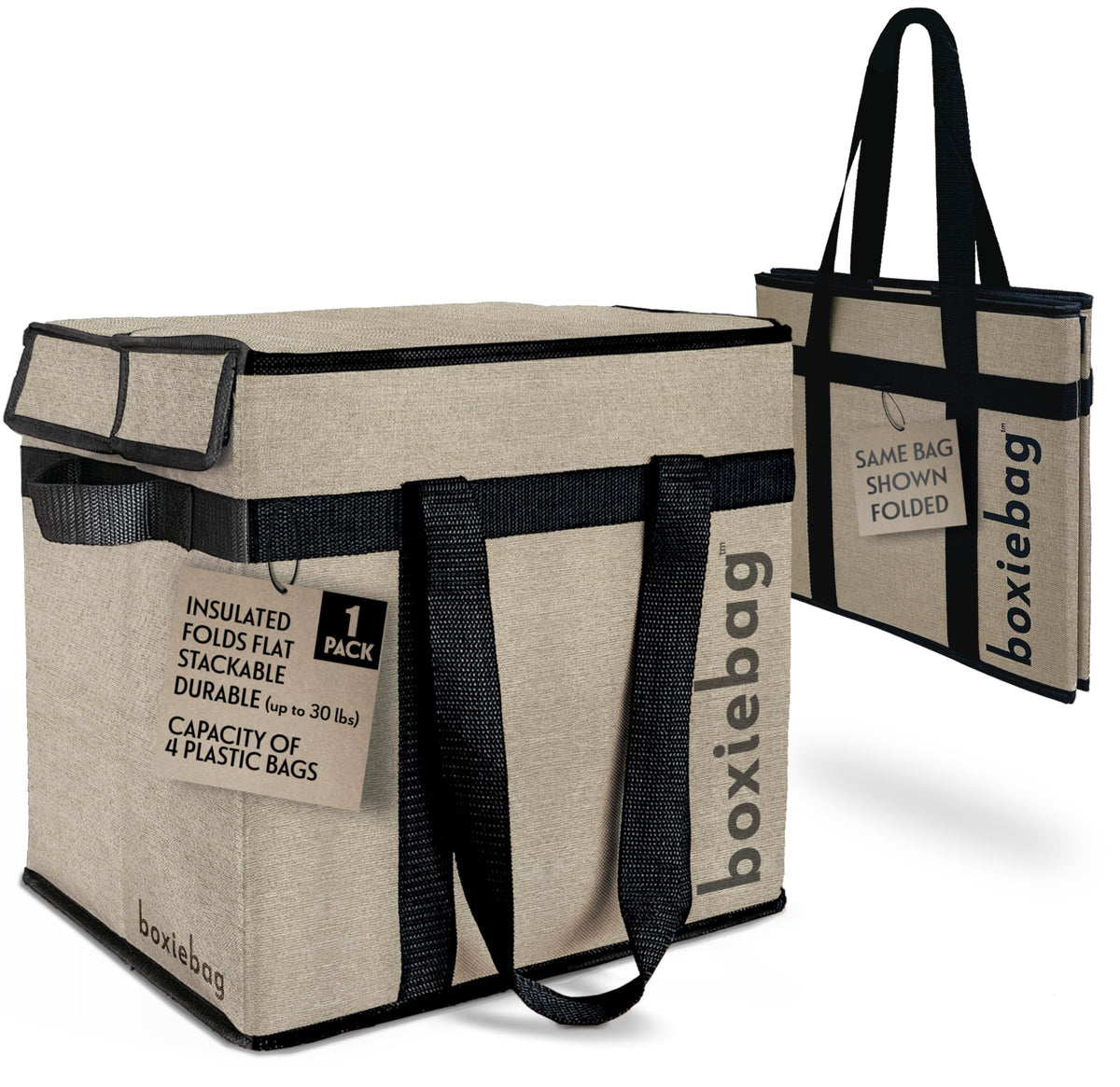 Boxiebag bolsa de compra isotérmica mantiene temperatura durante el traslado