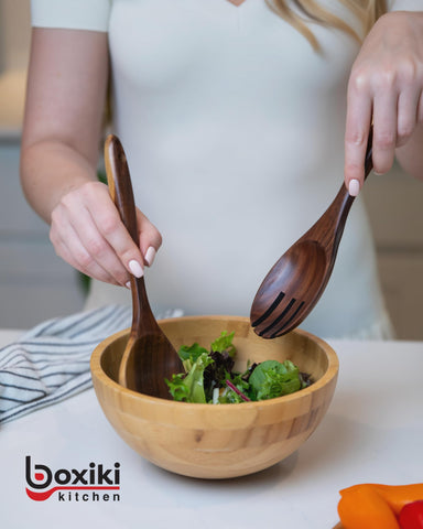 Boxiki Kitchen almacenamiento colgante para utensilios, ahorra espacio en cocina.