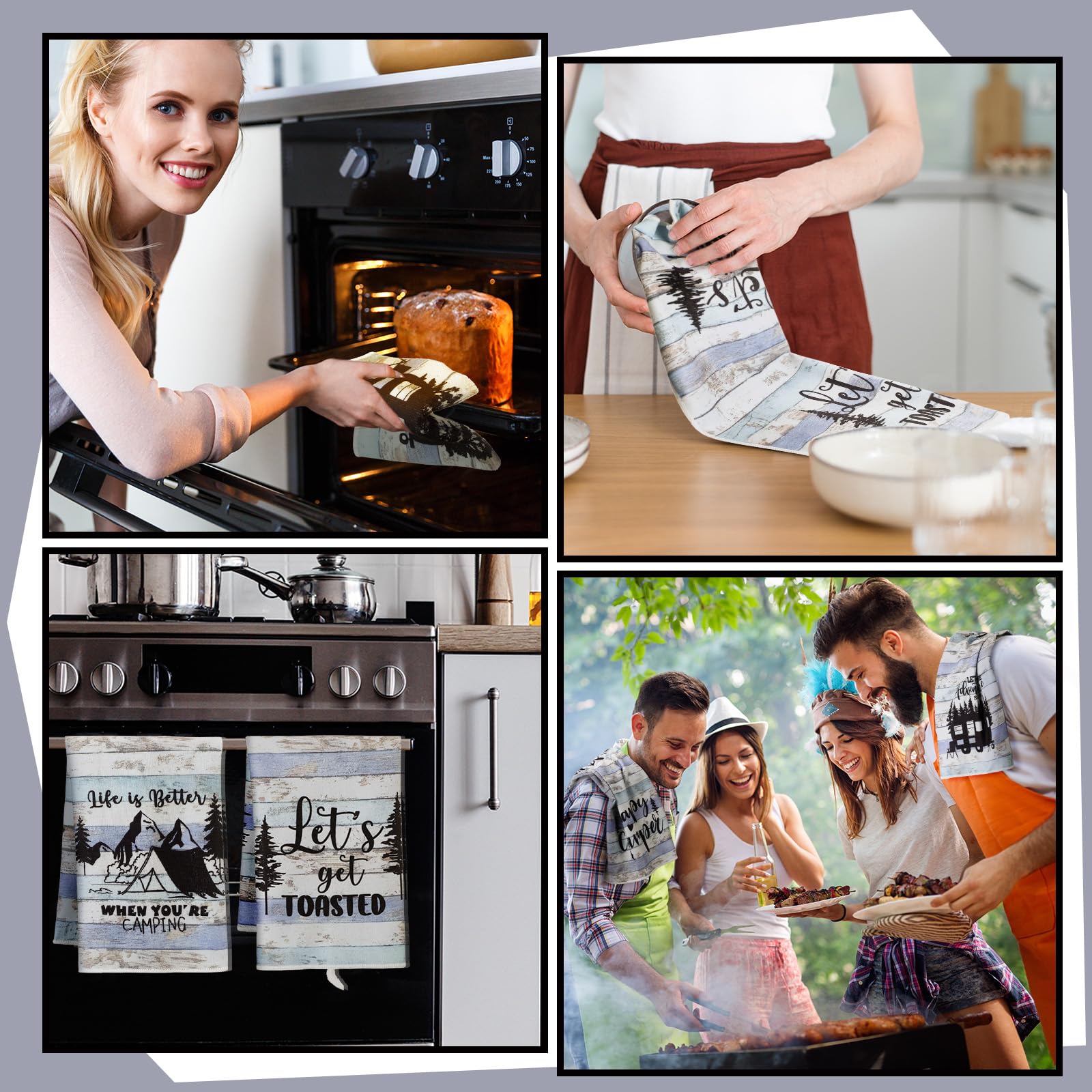 Toallas Boyiee multifuncionales para cocina y exterior, duraderas.