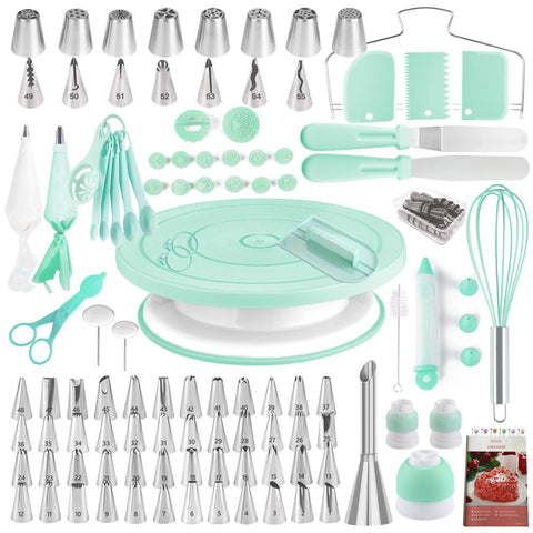 Kit Boyun con mesa giratoria para decoraciones de pasteles.