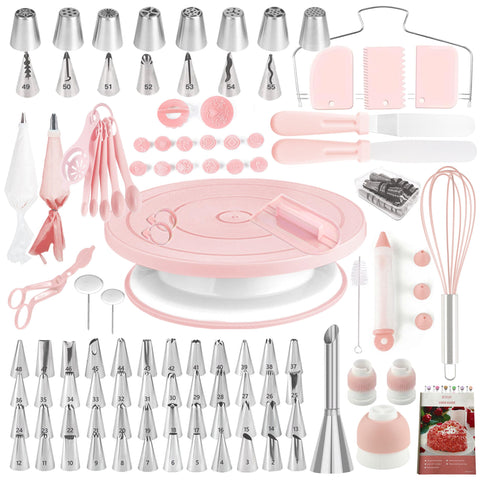 Boyun kit decoracion pasteles con giratorio para decoraciones suaves y uniformes
