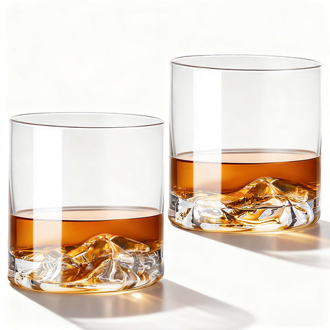 Vasos BQD Whisky, conjunto de dos, ideal para degustar bourbon en casa.