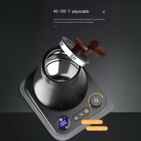 BQEUCE Hervidor de cuello de cisne: ideal para café, té y leche con múltiples usos.