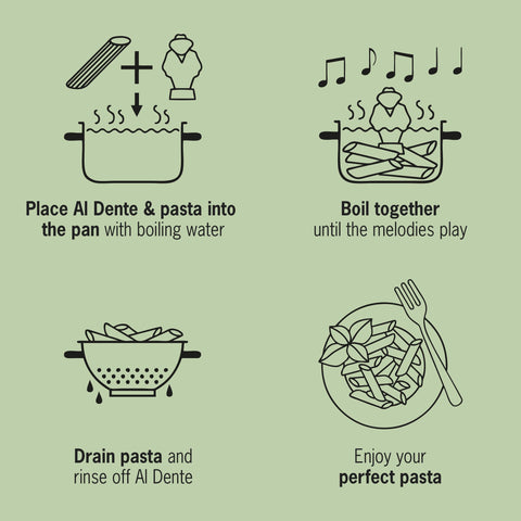 Brainstream Al Dente Red, regalo divertido para cocinas que buscan precisión.