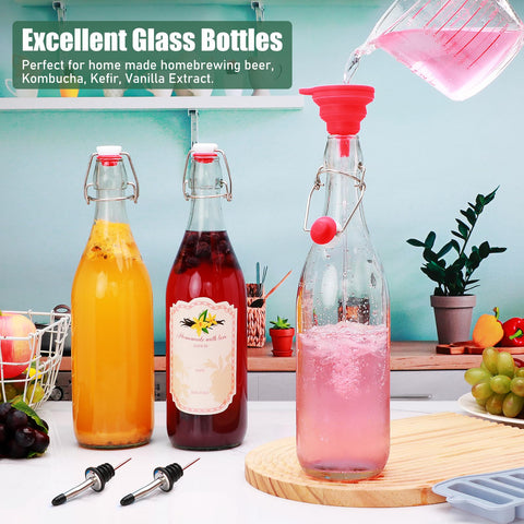 BraJttt botellas versátiles para kombucha y aceites caseros