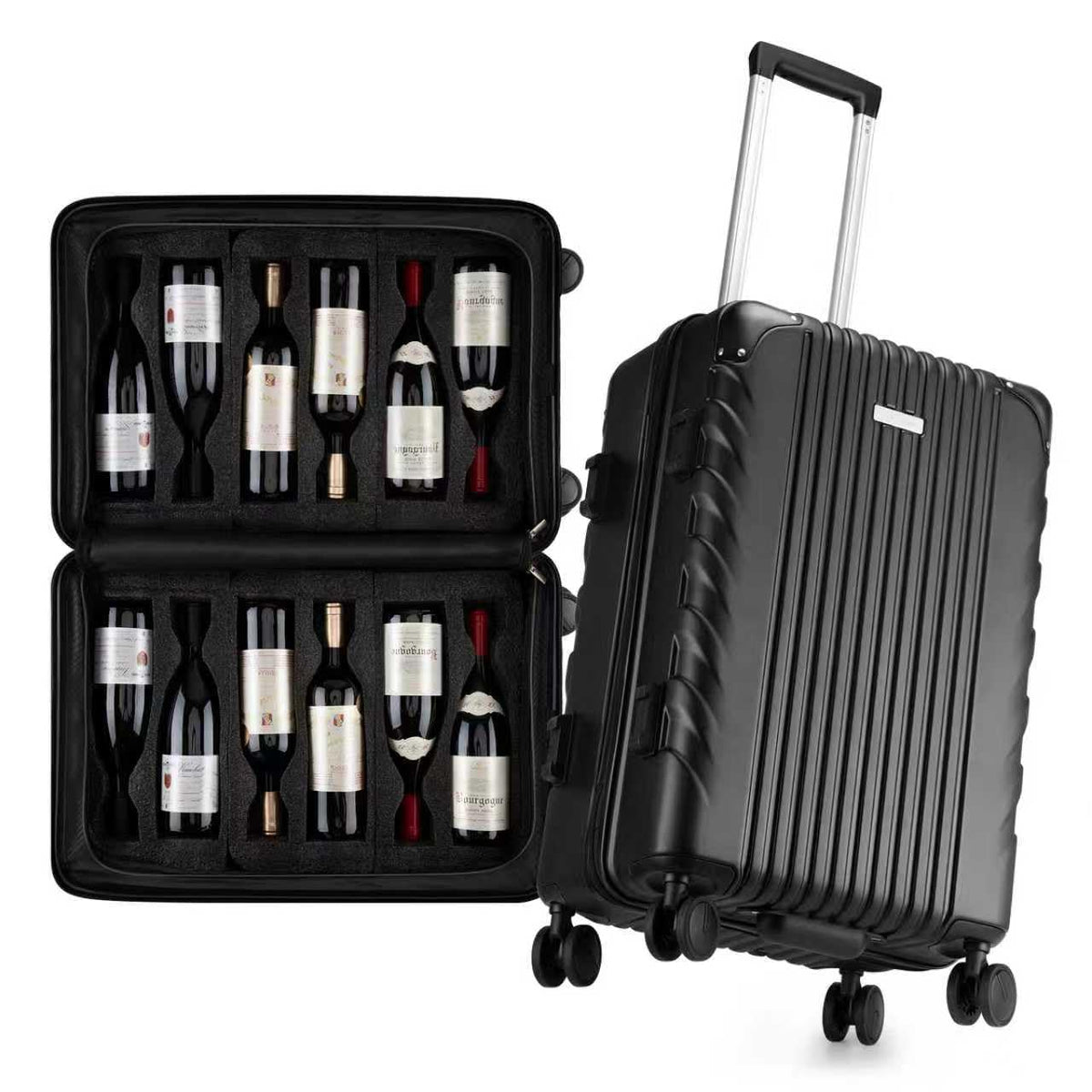 BRANTMAKER maleta para vino protege 12 botellas durante el viaje en avión
