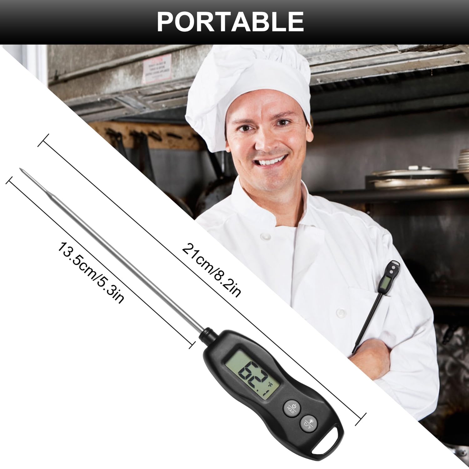 BRAPILOT modelo IP66 resistente a salpicaduras, ideal para uso en cocina.