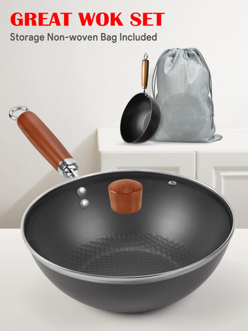 BrBrGo tapa de vidrio y mango de madera para control durante la cocción.