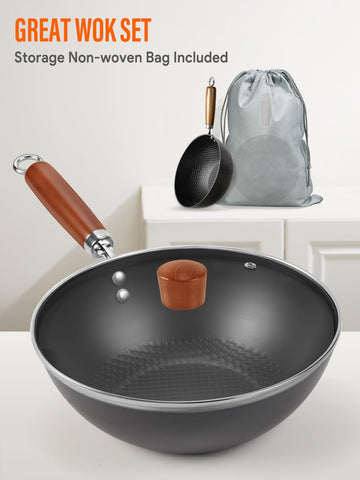 BrBrGo Wok incluye bolsa de almacenamiento para guardarlo ordenadamente.