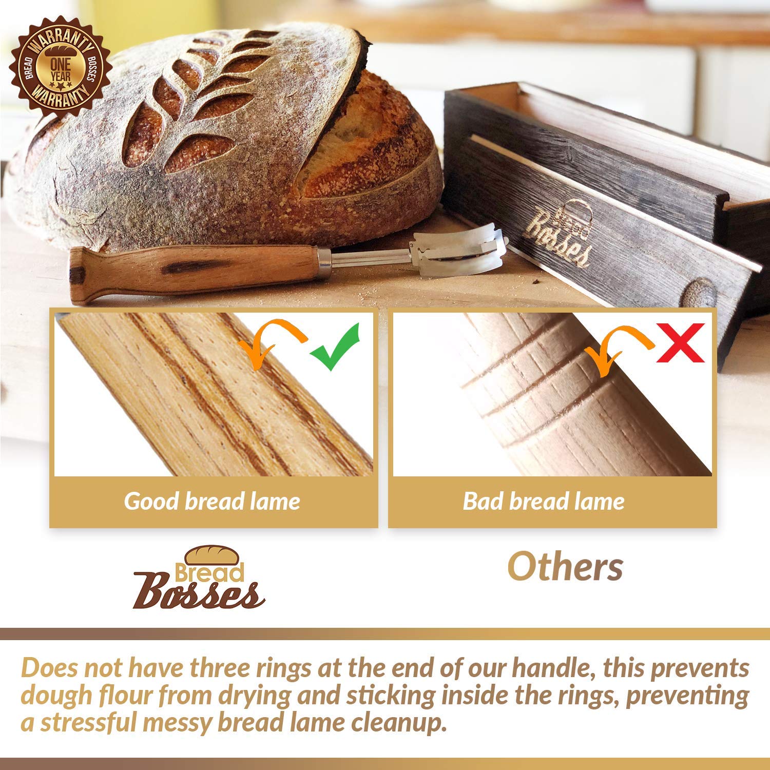Bread Bosses lame, funda protectora para transporte seguro.