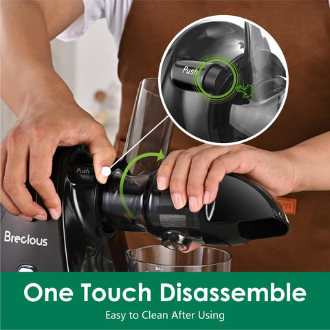 BRECIOUS Exprimidor, libre de BPA: seguridad para la familia