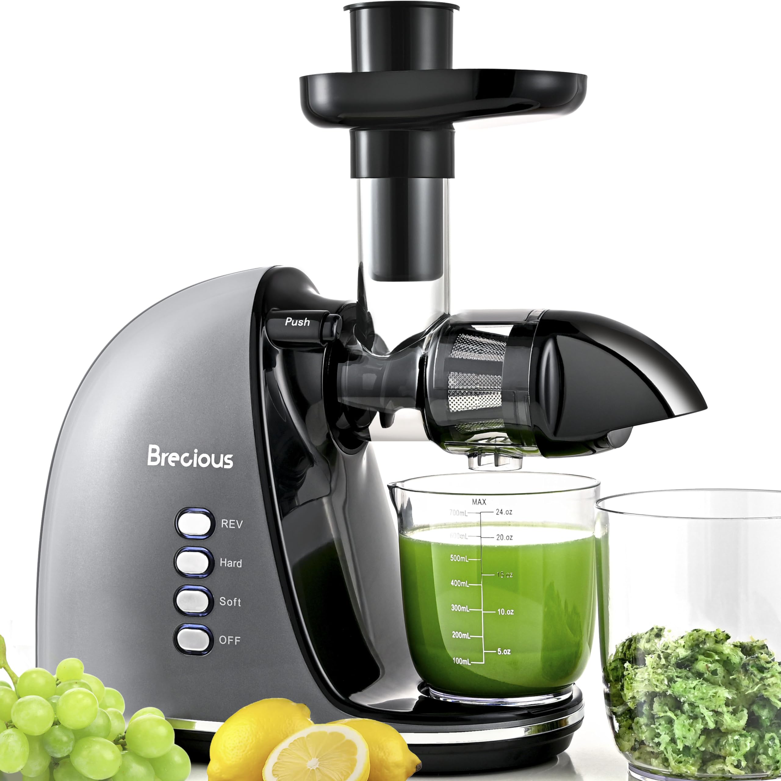 Brecious, tubo de alimentación para jugos frescos y fáciles.
