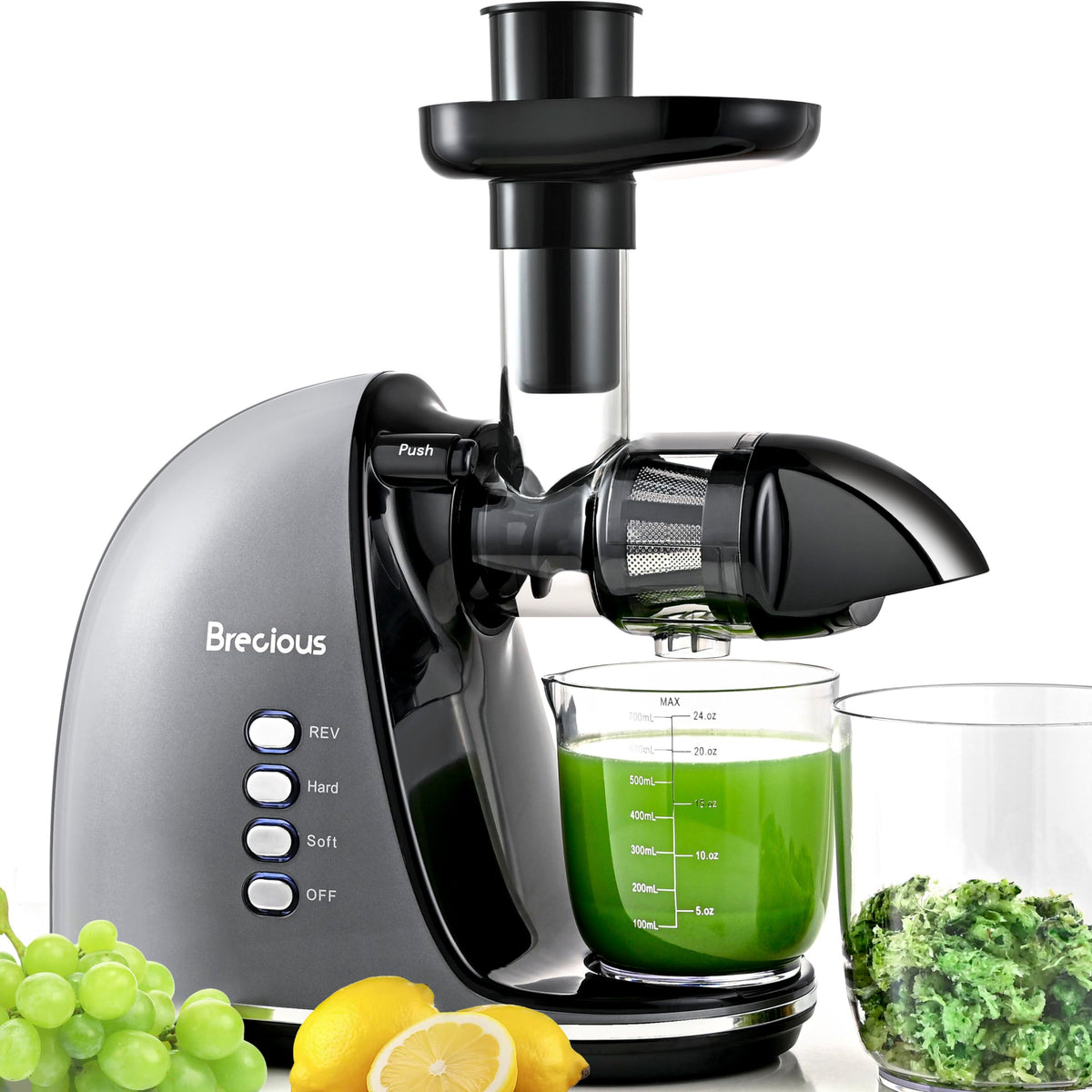 Brecious, tubo de alimentación para jugos frescos y fáciles.