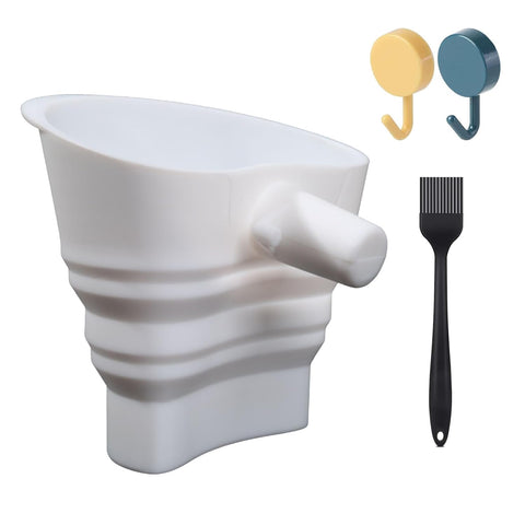 Breeker embudo de harina para batidora, facilita verter sin derrames durante la mezcla.