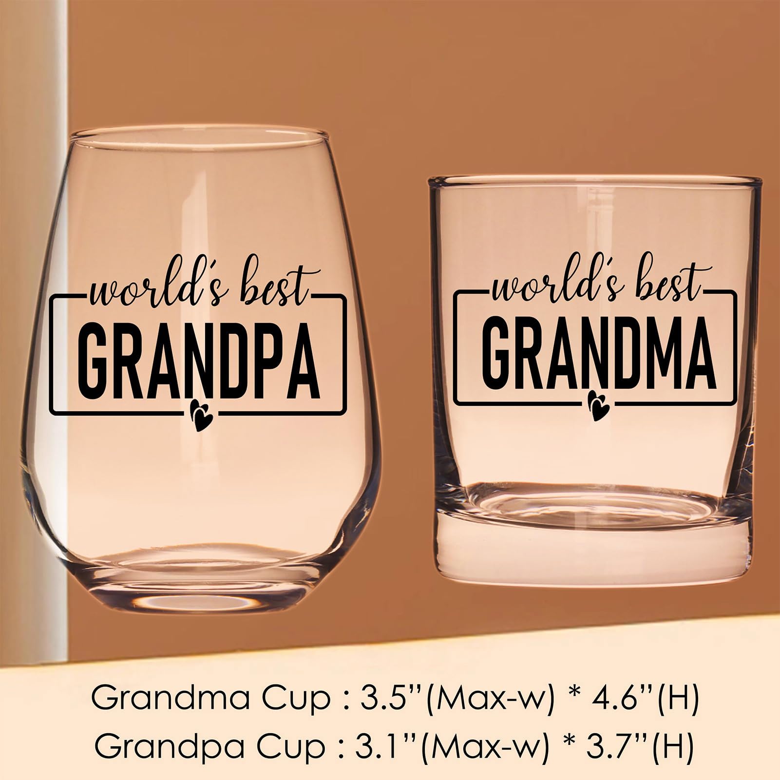 Tazas de cristal claro Breezy Valley, diseño sobrio para uso diario