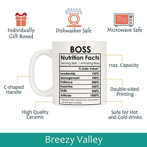 Taza Breezy Valley jefe 11oz para café, té o chocolate