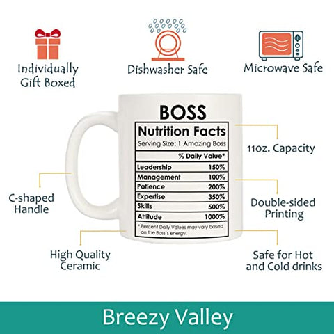 Taza Breezy Valley jefe 11oz para café, té o chocolate
