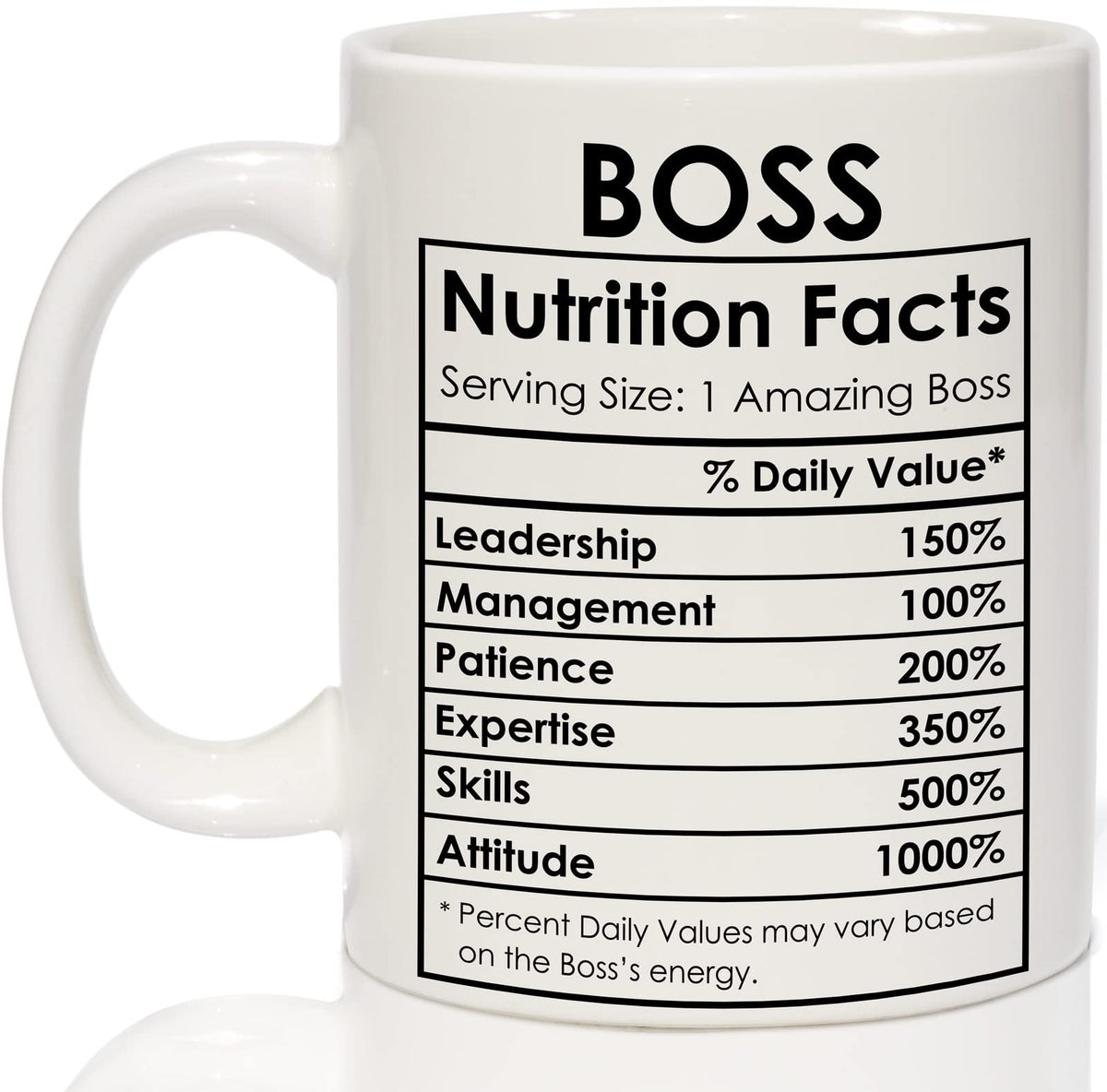 Taza Breezy Valley para el jefe con diseño divertido en el frontal para empezar la mañana con humor