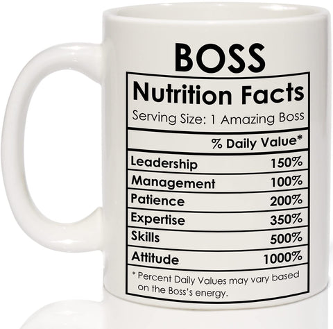 Taza Breezy Valley para el jefe con diseño divertido en el frontal para empezar la mañana con humor