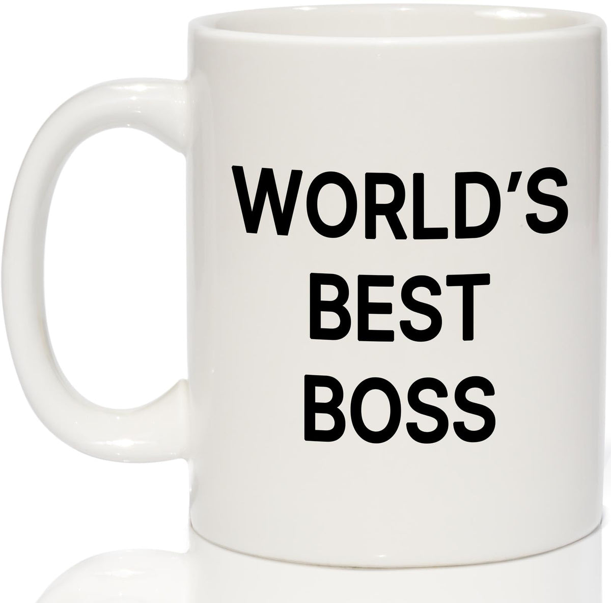 Taza Breezy Valley Jefe Mundial 11oz, ideal para reconocer el liderazgo diario.