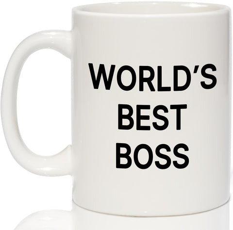 Taza Breezy Valley Jefe Mundial 11oz, ideal para reconocer el liderazgo diario.
