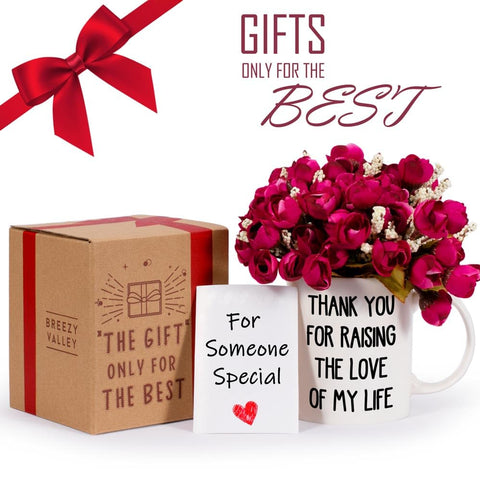 Taza Breezy Valley para madre del novio, regalo que transmite gratitud diaria.