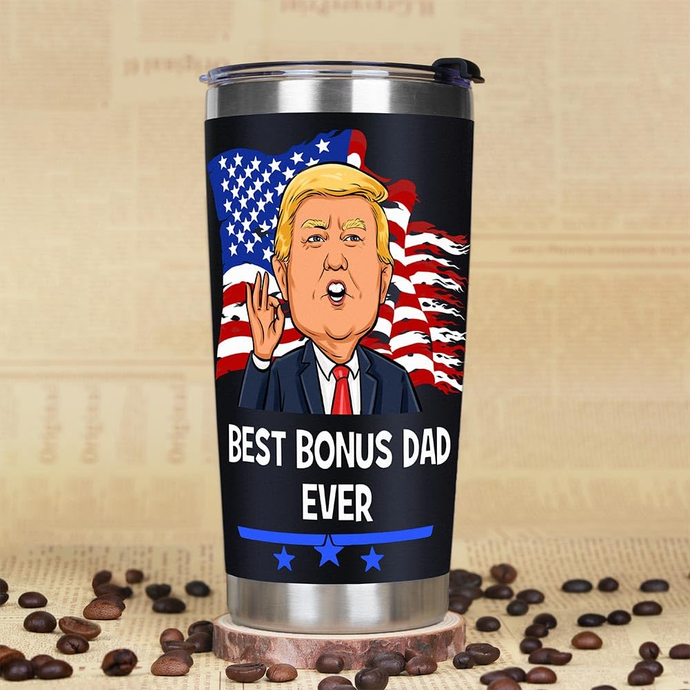 Breezy Valley vaso termico negro de 20 onzas, regalo con estilo para papa