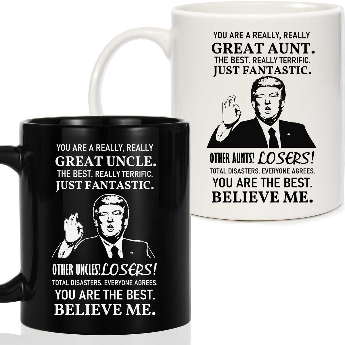Taza Breezy Valley con mensaje positivo para tía o tío, ideal para empezar el día.