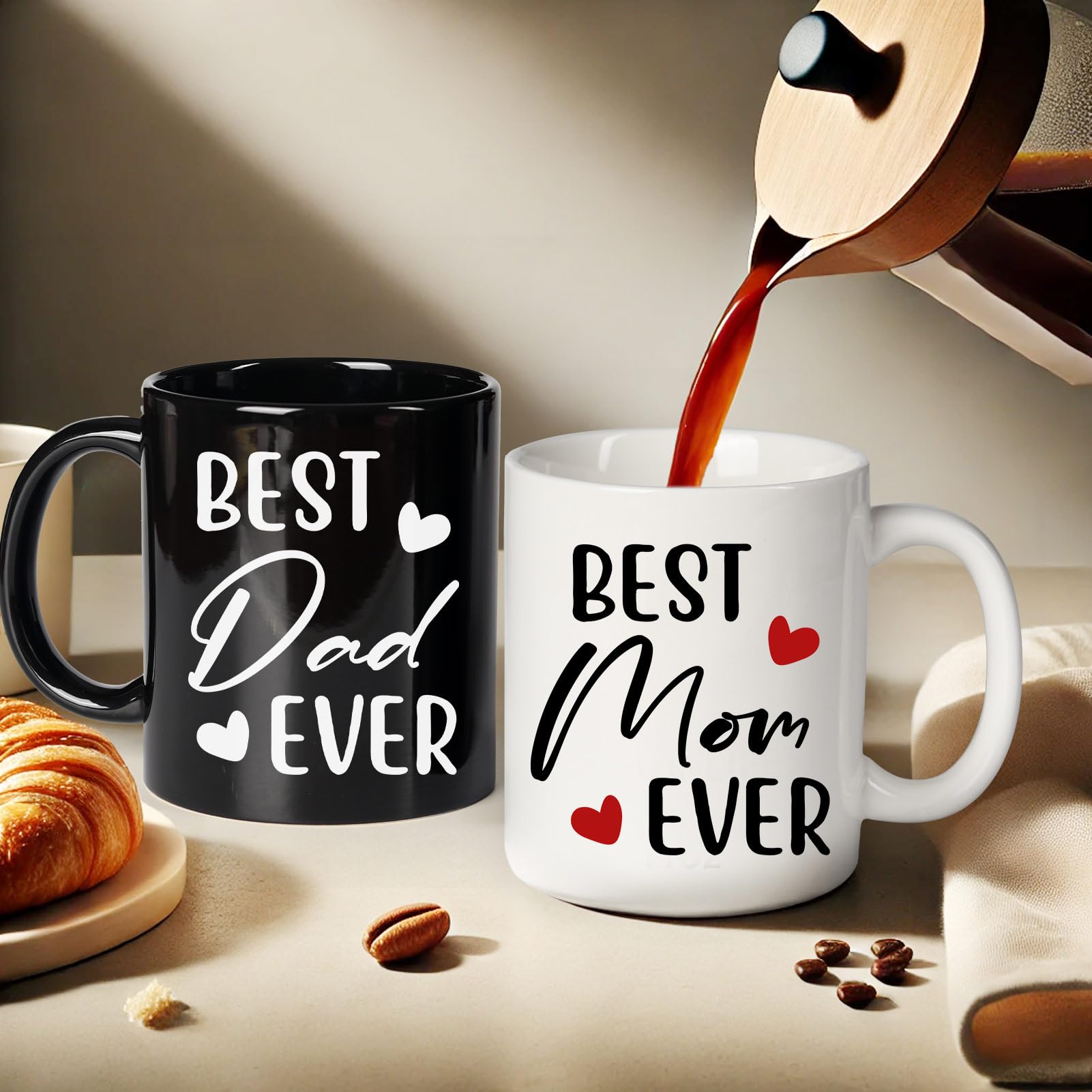 Taza Breezy Valley Uso diario en cerámica suave con mango cómodo.