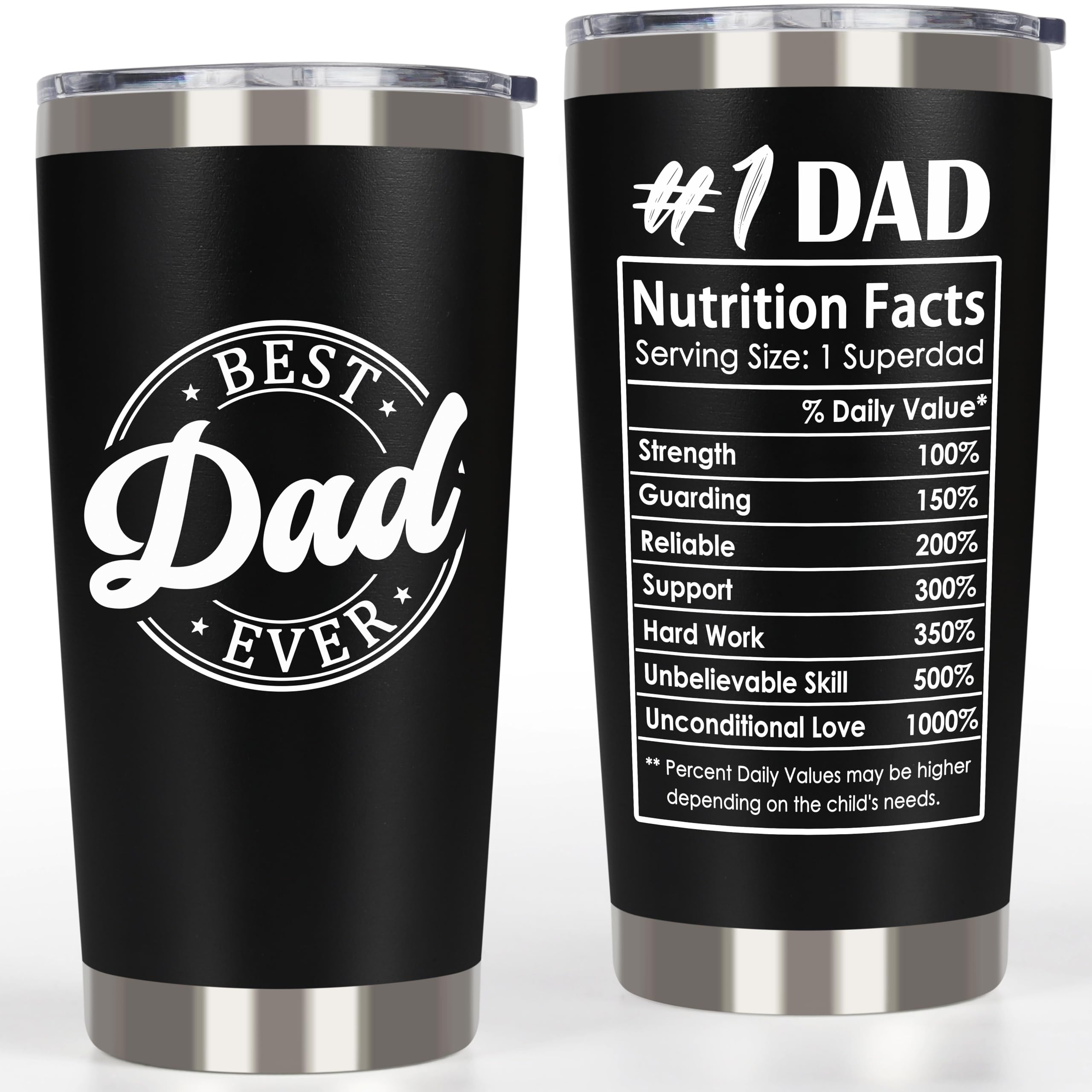 Breezy Valley tumbler para papa con tapa hermética, ideal para llevar café en la ruta
