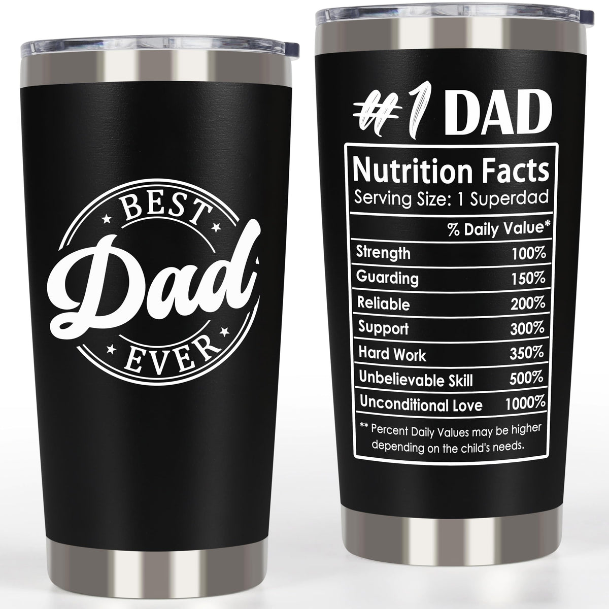 Breezy Valley tumbler para papa con tapa hermética, ideal para llevar café en la ruta
