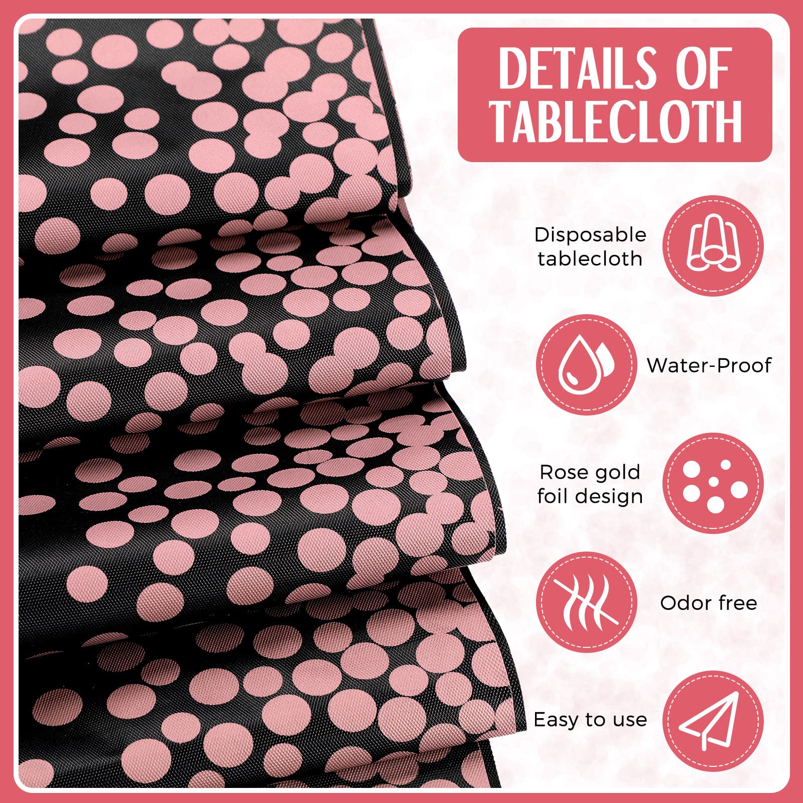 Breling detalle satinado cinta, tacto suave para mesa elegante.