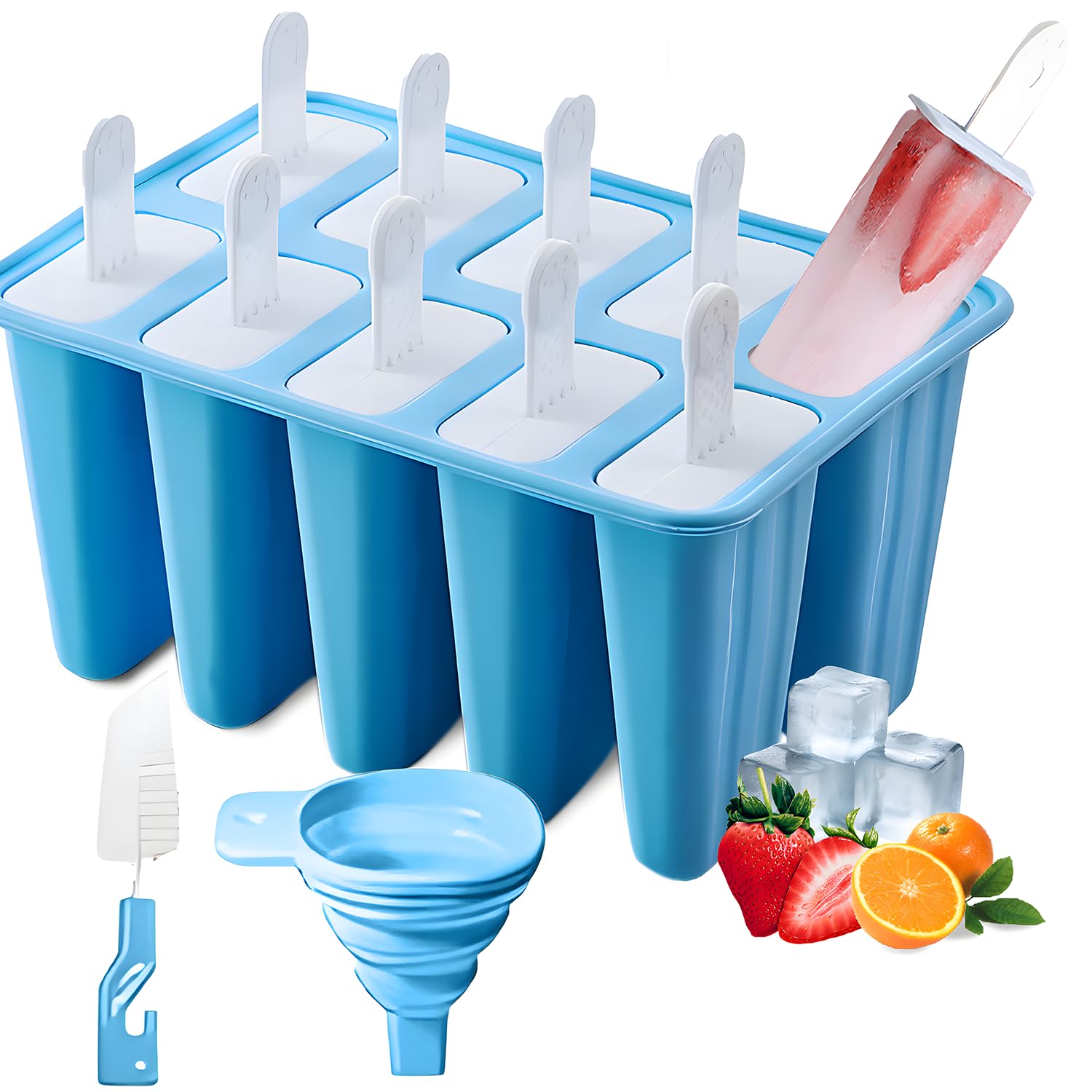 BRENSTEN paletas de silicona: desmoldeo fácil para meriendas refrescantes.